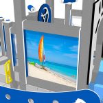 Beach Boat Recycled Plastic