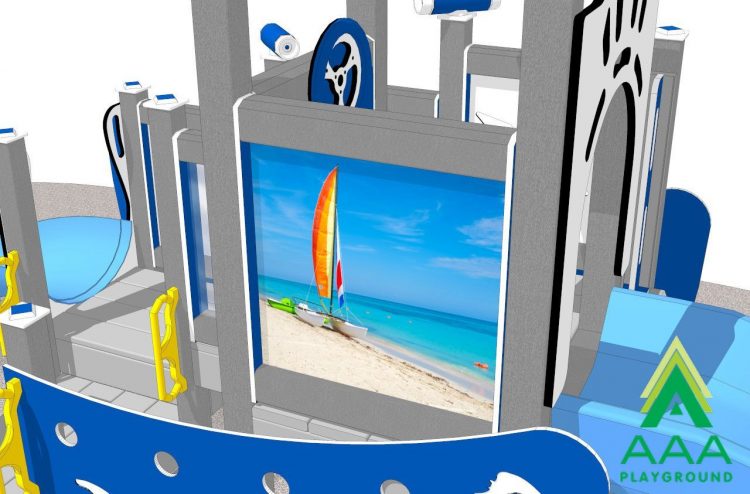 Beach Boat Recycled Plastic