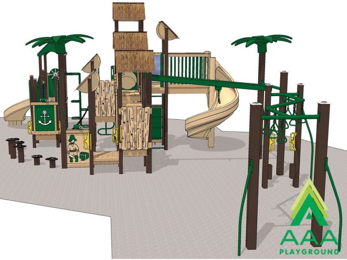 Caribbean Hideaway Recycled Playsystem