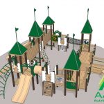 Castle Court Recycled Plastic Playsystem