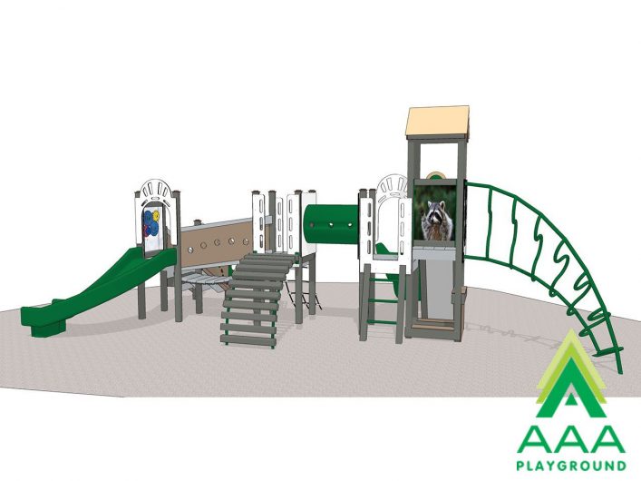 Rocky Raccoon Recycled Playset