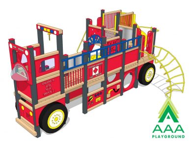 Fire Truck Recycled