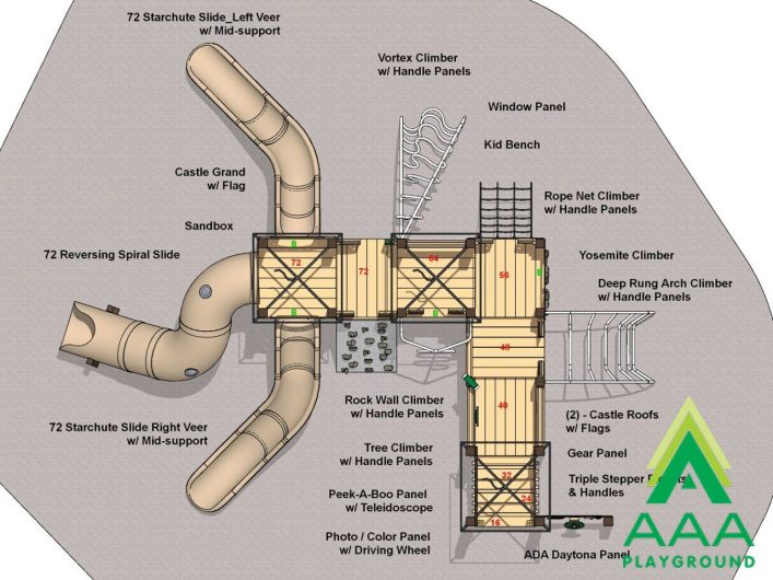 Summit Recycled Plastic Playground