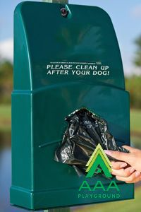 Green Polyethylene Junior Bag Dispenser