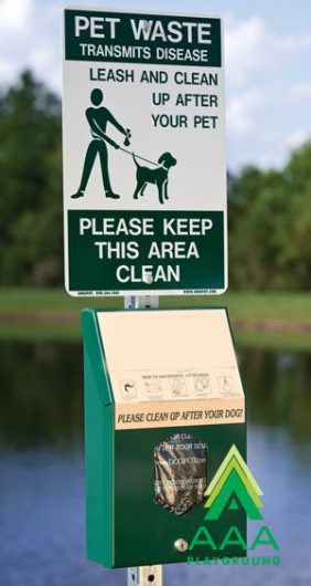 Aluminum On-Leash Pet Sign