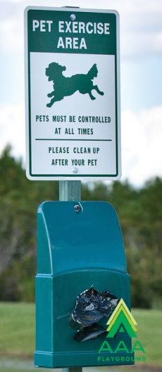 Pet Exercise Area Sign