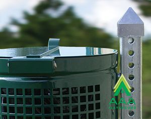 Square Post Pyramid Rain Cap