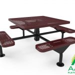 AAA Playground Expanded Metal Deluxe Frame Square Table