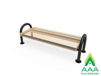 AAA Playground Expanded Metal Pipe Frame Bench without Back