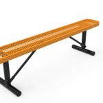 AAA Playground Expanded Metal Park Bench without Back