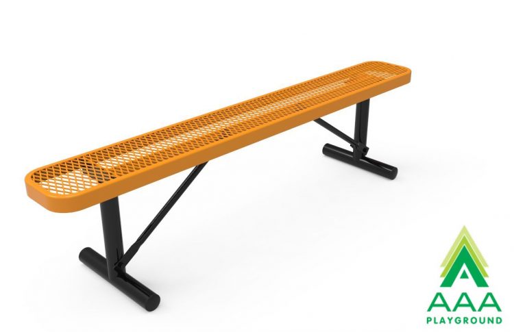 AAA Playground Expanded Metal Park Bench without Back
