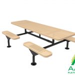 AAA Playground Honeycomb Steel Deluxe Frame Picnic Table