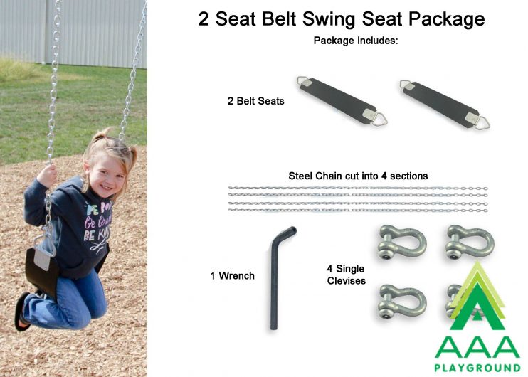 2 Seat Belt Swing Seat Package