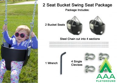 2 Seat Bucket Swing Seat Package