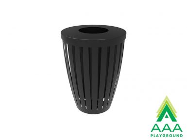 AAA Playground 32 Gallon Coned Trash Receptacle with Lid