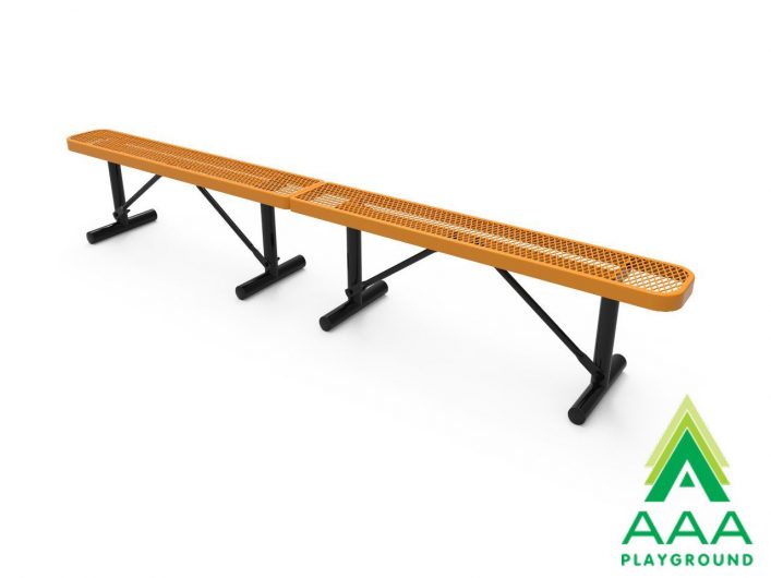 AAA Playground Expanded Metal Park Bench without Back