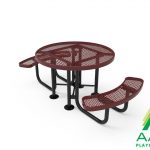 AAA Playground Expanded Metal Portable Frame Round Table