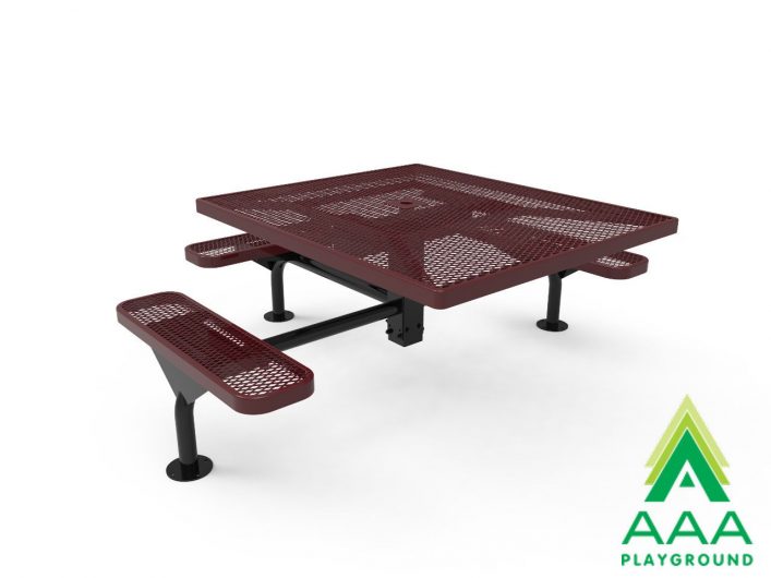 AAA Playground Expanded Metal Deluxe Frame Square Table