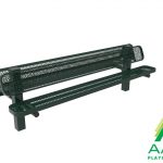 AAA Playground Expanded Metal Double Bench with Square Posts