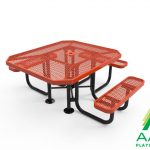 AAA Playground Expanded Metal Portable Frame Octagon Table