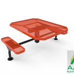 AAA Playground Expanded Metal Deluxe Frame Octagon Table