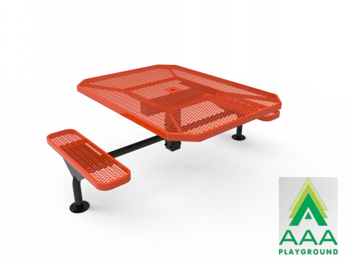 AAA Playground Expanded Metal Deluxe Frame Octagon Table