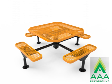 AAA Playground Expanded Metal Deluxe Frame Octagon Table