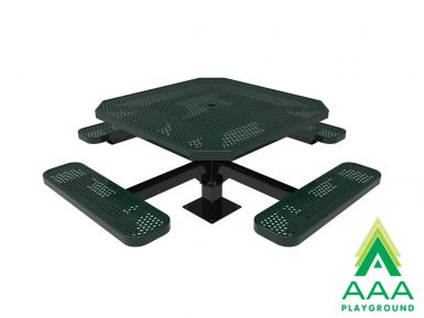 AAA Playground Honeycomb Steel Single Post Octagon Table