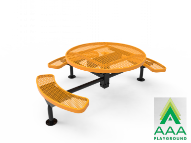 AAA Playground Expanded Metal Deluxe Frame Round Table