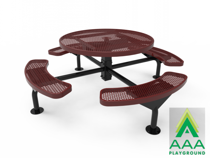 AAA Playground Expanded Metal Deluxe Frame Round Table