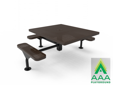 AAA Playground Honeycomb Steel Deluxe Frame Square Table