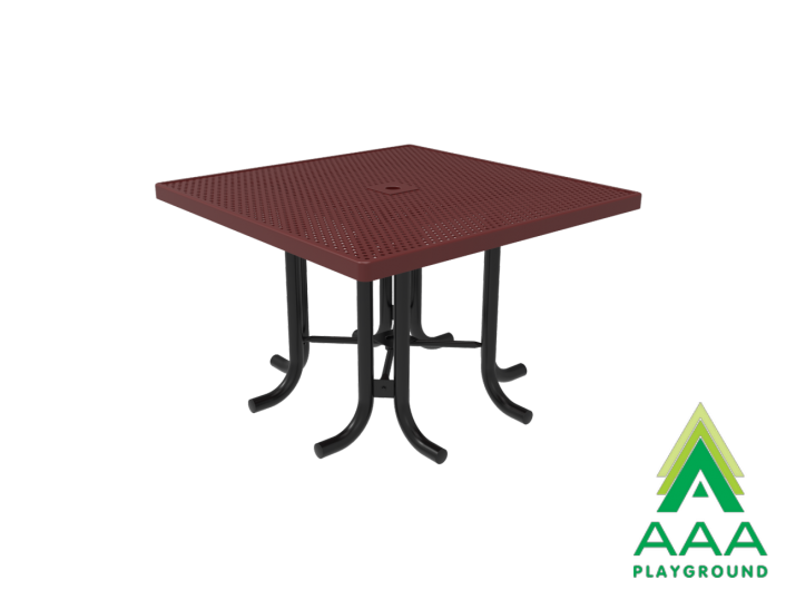 AAA Playground Honeycomb Steel Square Patio Table