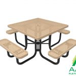 AAA Playground Honeycomb Steel Portable Frame Square Table