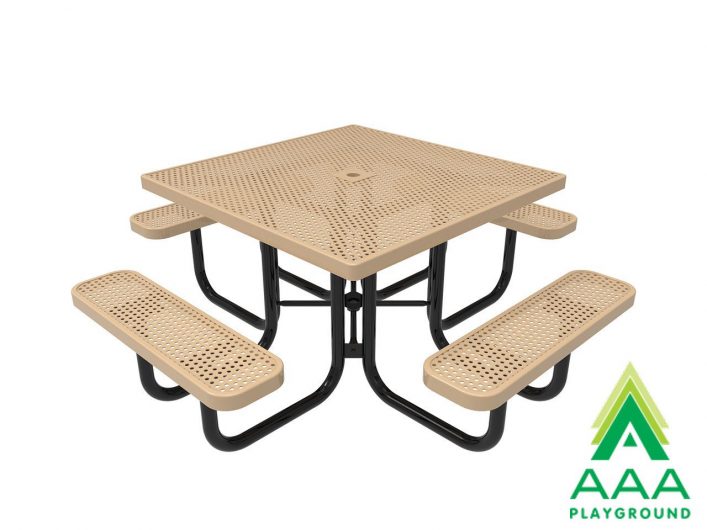 AAA Playground Honeycomb Steel Portable Frame Square Table