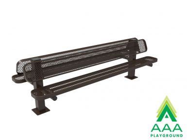 AAA Playground Expanded Metal Double Bench with Square Posts