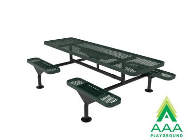 AAA Playground Expanded Metal Deluxe Frame Picnic Table