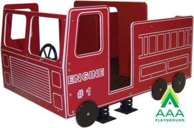 Fire Truck Spring Rider Large