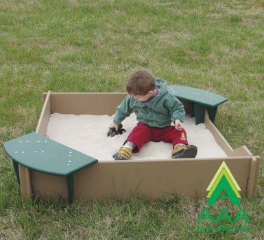 Tot Town Small Sandbox with Seats
