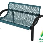 Modern Standard Style Park Bench With Back