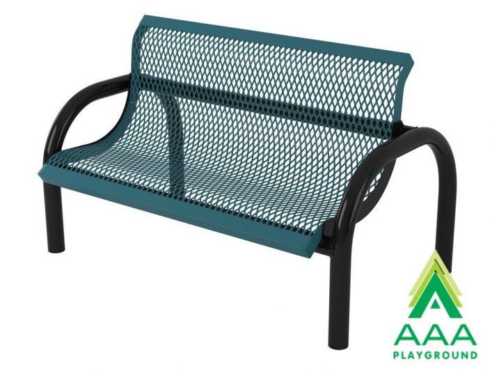 Modern Standard Style Park Bench With Back