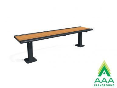 Arches Recycled Plastic Slatted Bench without Back