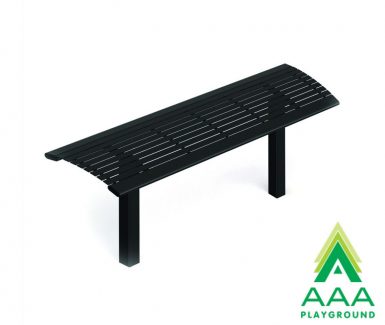 Arches Steel Slatted Bench without Back