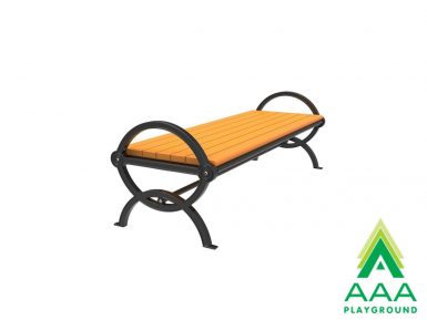 Recycled Plastic Slatted Bench without Back