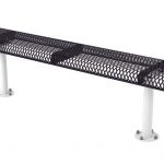 Rolled Style Park Bench Without Back