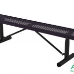 AAA Playground Perforated Style Park Bench without Back