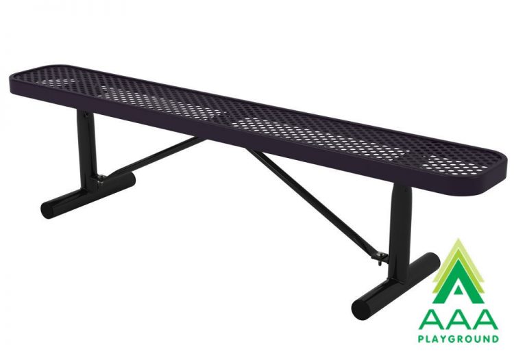 AAA Playground Perforated Style Park Bench without Back