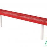 AAA Playground Perforated Style Park Bench without Back