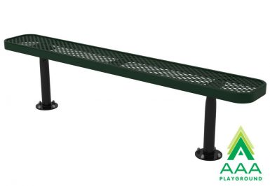 AAA Playground Perforated Style Park Bench without Back
