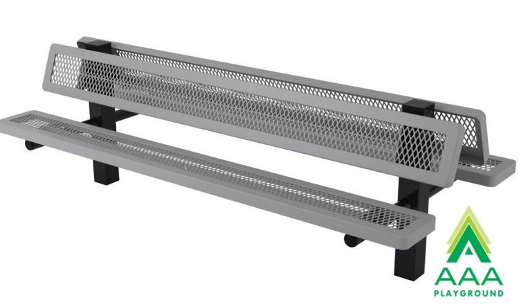Regal Style Square Frame Park Bench