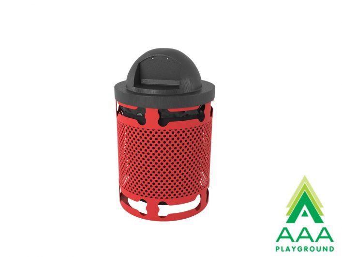 Bones Design Perforated Style Trash Receptacle